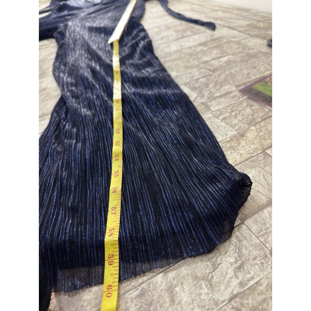 Adrianna Papell Navy Jumpsuit Sz 10 - Picture 10 of 16